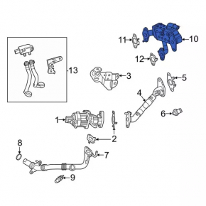 Охладитель клапана ЕГР Ford Edge 19-22 2.0T