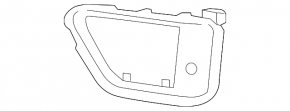 Grilă bară față, dreapta, rest Land Rover Range Rover Sport 18-22.