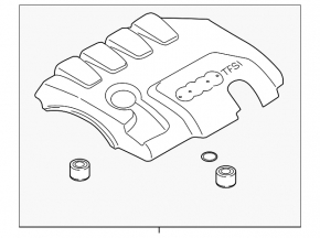 Накладка двигателя Audi Q3 8U 15-18 CCTA TFSI