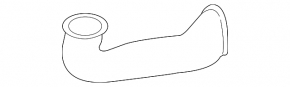 Conductă de aer de la filtrul dreapta Porsche Cayenne 958 11-17 4.8 Turbo