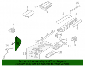 Ornamente bord dreapta Mercedes X247 GLB 20-26, negru