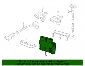 Блок ECU компьютер двигателя VW Jetta 11-12 USA 2.5