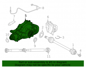 Задний дифференциал редуктор BMW X5 G05 24-26 3.0T AWD