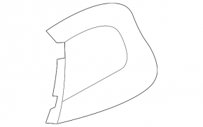 Накладка левого зеркала Hyundai Tucson 22-26