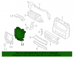 Deflector radiator auxiliar dreapta pentru Land Rover Discovery 17-23 2.0, 3.0