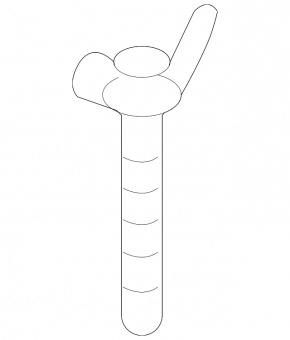 Крепление запасного колеса VW Tiguan 09-18 2 части