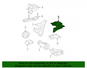Подушка двигателя левая Toyota Prius 20 04-09