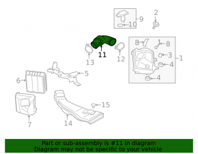 Воздуховод Mitsubishi Outlander 14-20 3.0