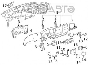 Проекция на лобовое Cadillac CTS 14-16