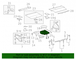 Накладка запаски Lexus RX350 RX450h 10-15 ткань