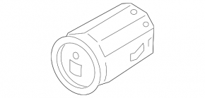 Кнопка start-stop Hyundai Ioniq 20-22 HEV, PHEV серая с хром