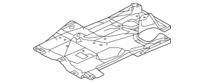 Protecție sub caroserie spate stânga Mazda 6 18-21 nou original