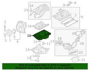 Поддон масляный BMW X3 G01 18-21 2.0T