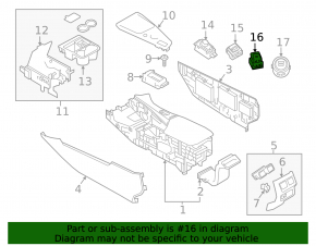 Кнопка P Parking Infiniti QX50 19-25