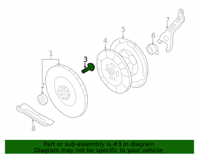 Болт маховика коленвала Subaru Impreza WRX GH 08-14 2.5T комплект 8 шт