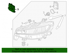 Блок розжига LED левый Volkswagen ID.4 21-26