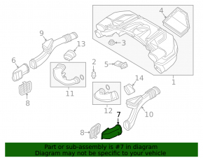 Воздухоприемник левый BMW 5 G30 18-19 4.4T