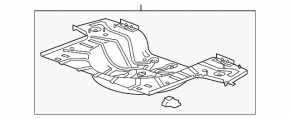 Корыто багажника Chevrolet Malibu 13-16