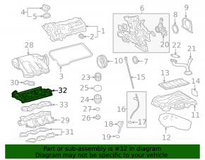Плита клапана ЕГР Lexus RX450h 10-15