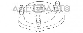 Suport amortizor față stânga Toyota Highlander 14-19 fără rulment, nou, original
