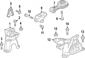 Подушка двигателя нижняя Honda Civic XI FE/FL 22-26 1.5T МКПП