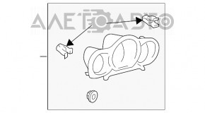 Накладка щитка приборов Lexus RX400h 06-09 черная