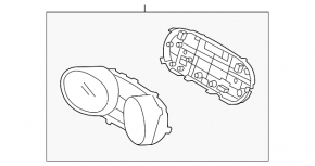 Щиток приборов Hyundai Sonata 11-15 hybrid