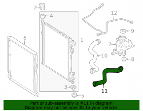 Țeavă de răcire inferioară Mercedes W166 ML 12-15 2.1d, 3.0d