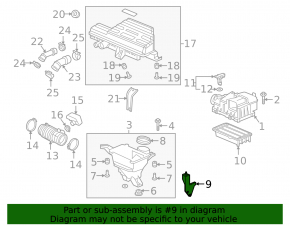 Кронштейн воздушного фильтра Honda CRV 17-22 1.5Т