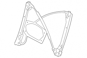 Regulator geam dreapta față VW Jetta 05-10 fără motor