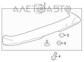 Спойлер двери багажника GMC Terrain 10-17