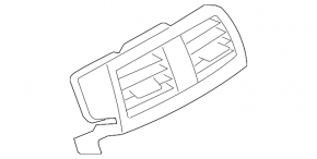 Воздуховод центральной консоли BMW X5 F15 14-18 черный, царапины