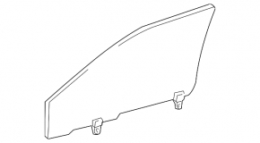 Стекло двери передней левой Toyota Prius 20 04-09