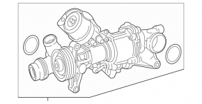 Помпа водяная Mercedes C-class W205 300 15-18