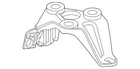 Кронштейн ABS АБС Mercedes W167 GLE 350 450 20-26 2 части
