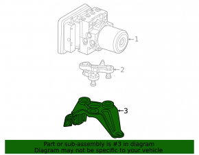 Кронштейн ABS АБС Mercedes W167 GLE 350 450 20-26 2 части