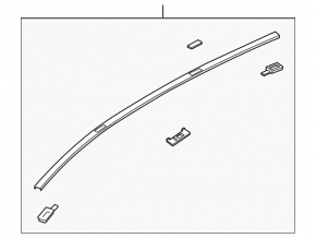 Накладка крыши левая Mazda CX-7 06-12