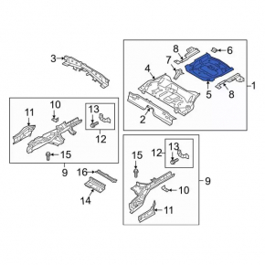 Корыто багажника Ford Escape MK4 20-26