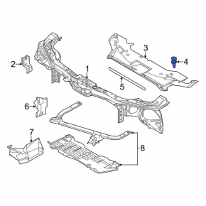 Клипса накладки телевизора Ford Fusion mk5 13-20