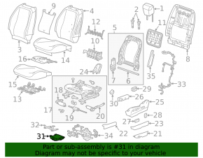 MODULE CONTROLLER SEATS Chevrolet Volt 11-15