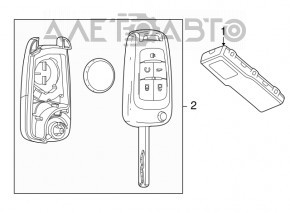 Cheie Buick Encore 13-16