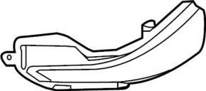Поворотник зеркала правый Infiniti Q70 15-19