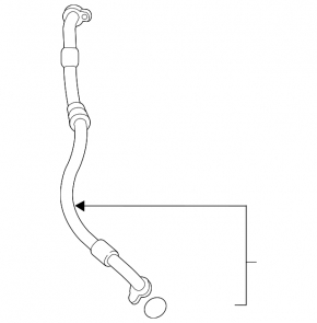 Teava aer conditionat compresor-incalzitor Volvo XC40 19-25