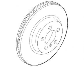 Disc frana spate dreapta BMW 5 F10 11-16 330mm nou original