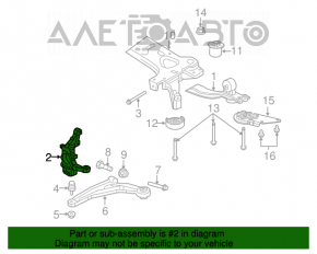 Capacul frontal stânga Chrysler 200 11-14