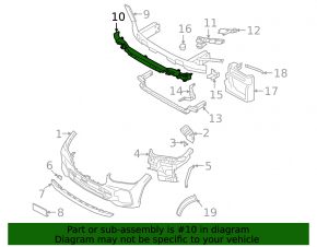 Абсорбер переднего бампера BMW X5 G05 19-23 M
