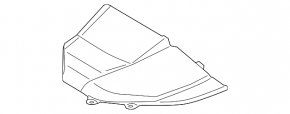 Накладка моторного отсека передняя левая Lexus RX400h 06-08