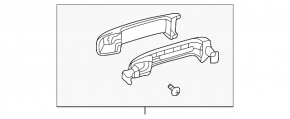 Ручка двери внешняя задняя правая Toyota Sequoia 08-19