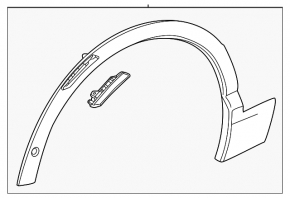 Ornament arc aripă față dreapta Chevrolet Equinox EV 24-26