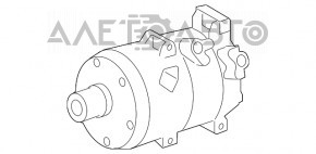 Компрессор кондиционера Toyota Camry v40 3.5